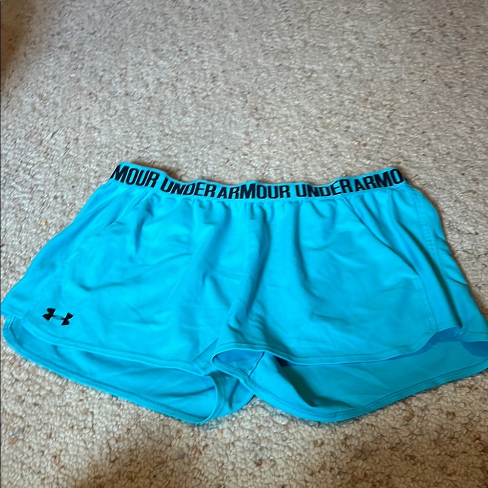 Under Armour Blue Athletic Shorts Lightweight Moisture-Wicking
